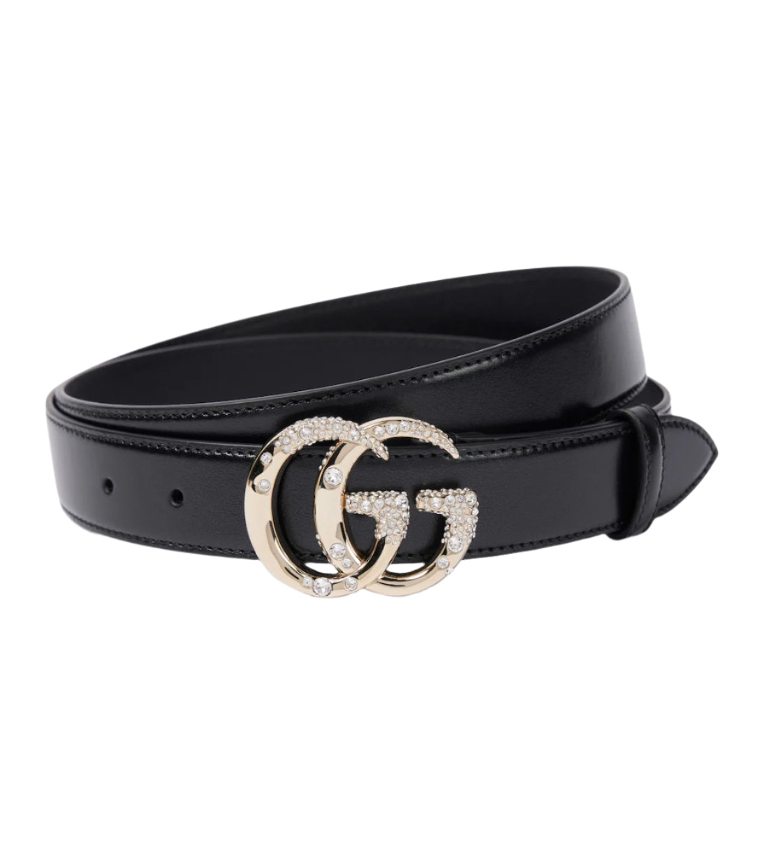 GUCCI Double G embellished leather belt