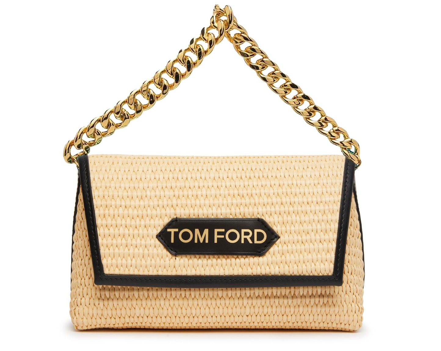 TOM FORD Mini bag with raffia chain