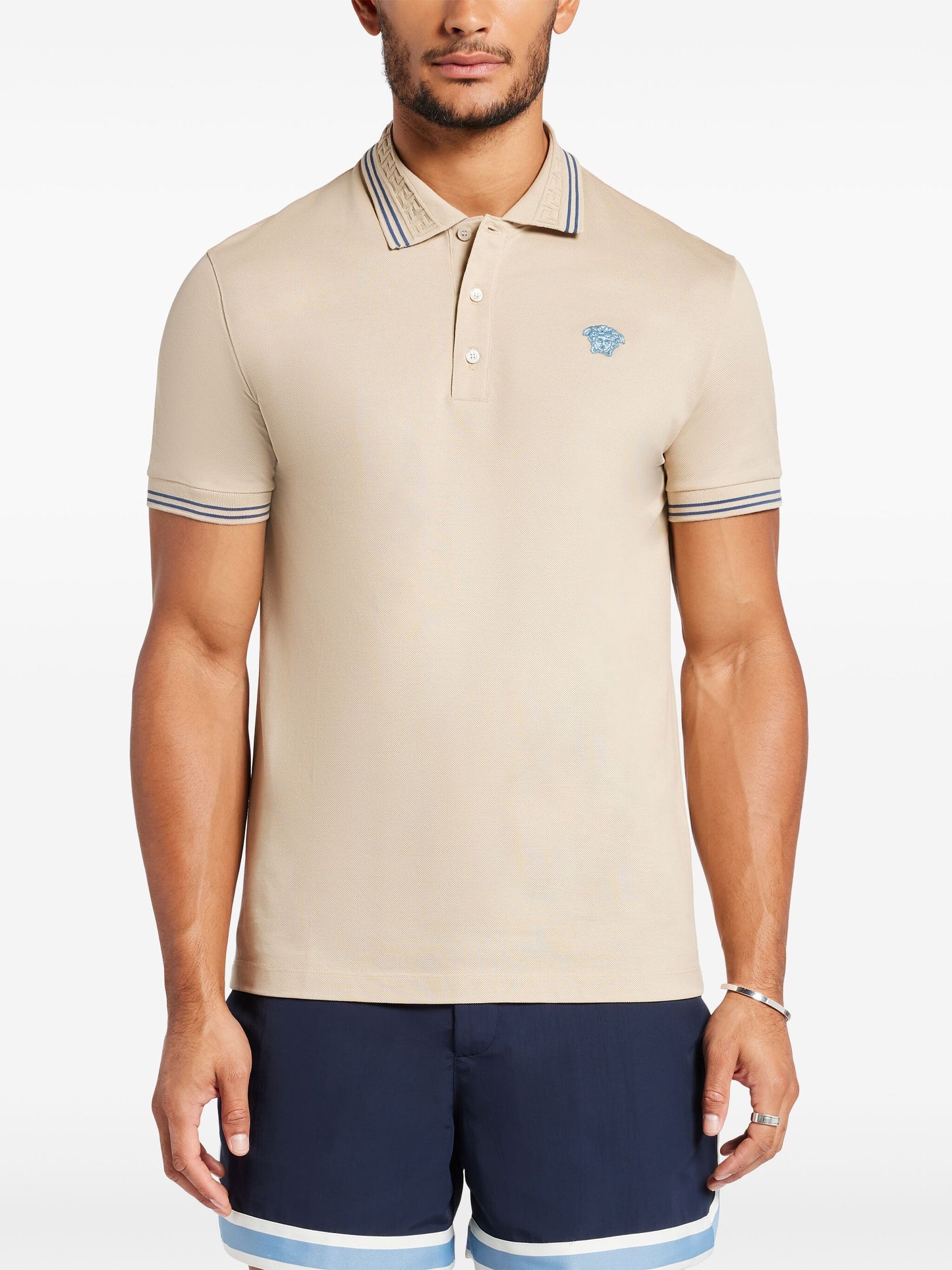 Versace Medusa cotton polo shirt