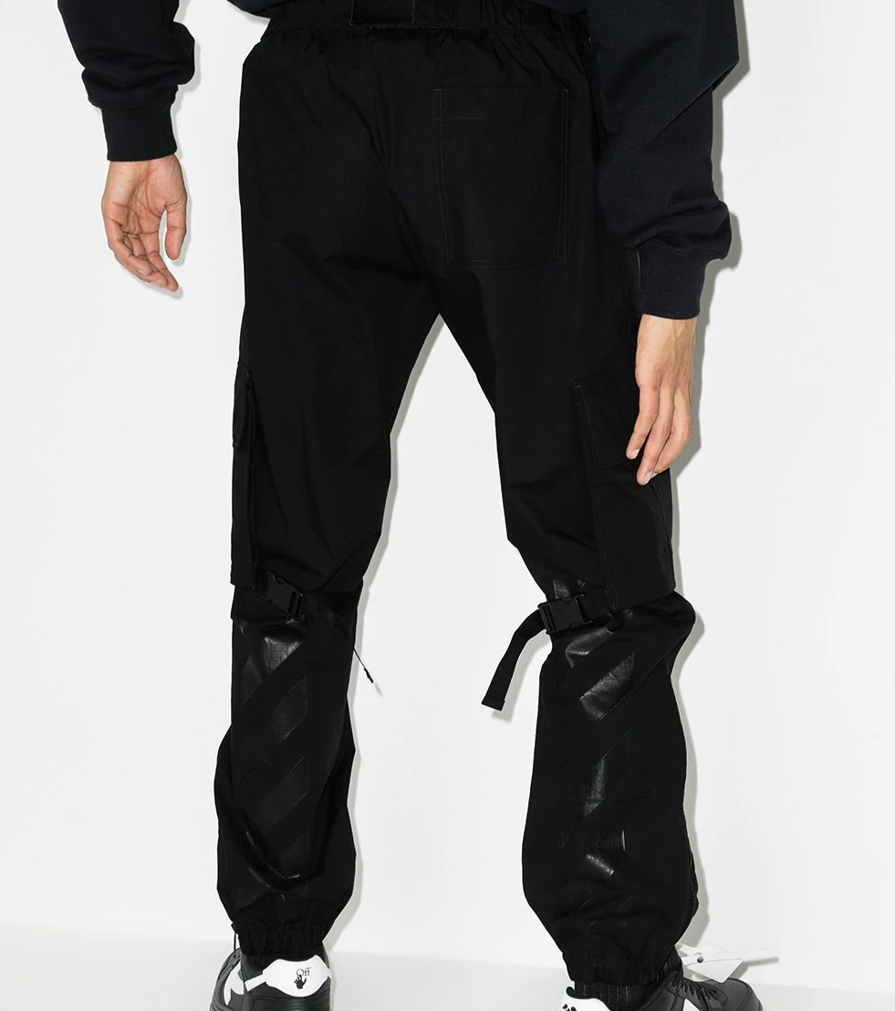 Off-White Diag-stripe ripstop cargo trousers pants