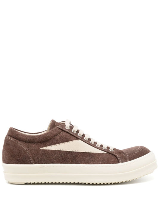 Rick Owens DRKSHDW brown/white vintage sneakers