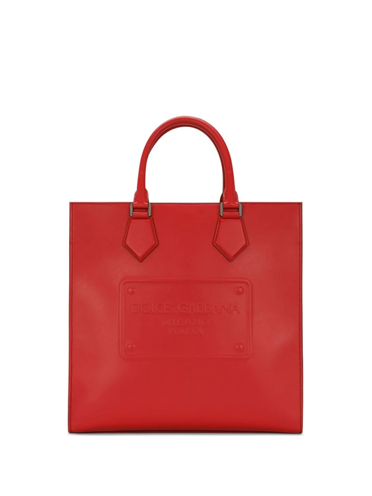 Dolce &amp; Gabbana bolso shopper con parche del logo