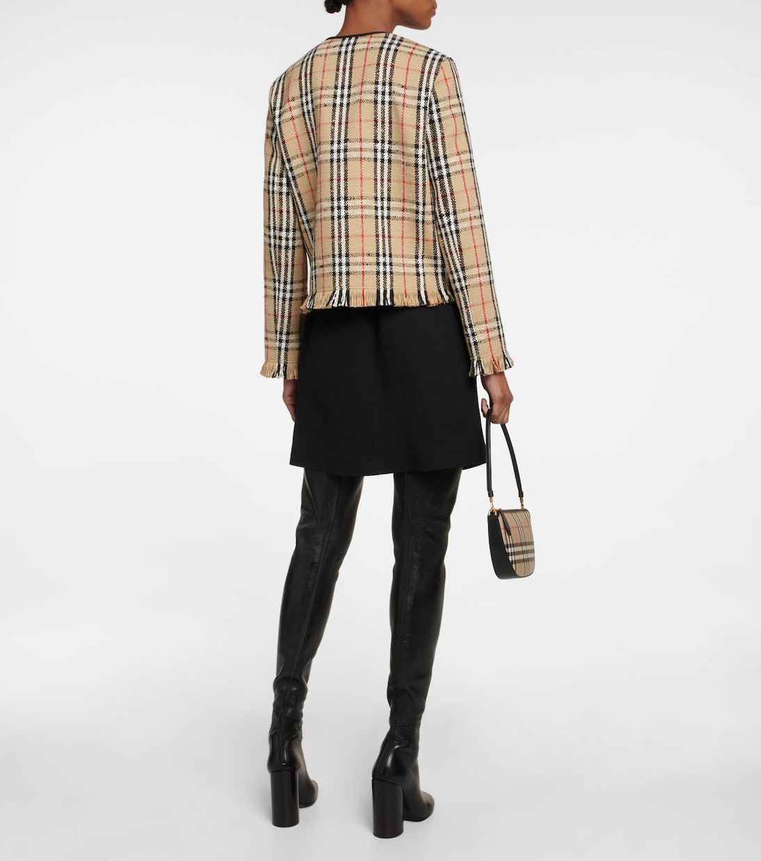 BURBERRY Cotton and wool-blend jacket