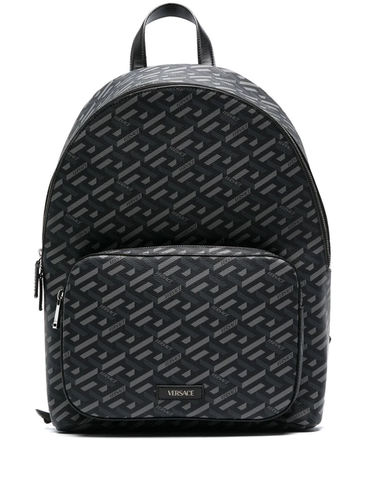 Versace monogram-print backpack