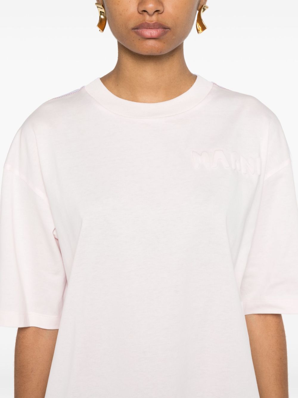 Marni logo-embossed T-shirt