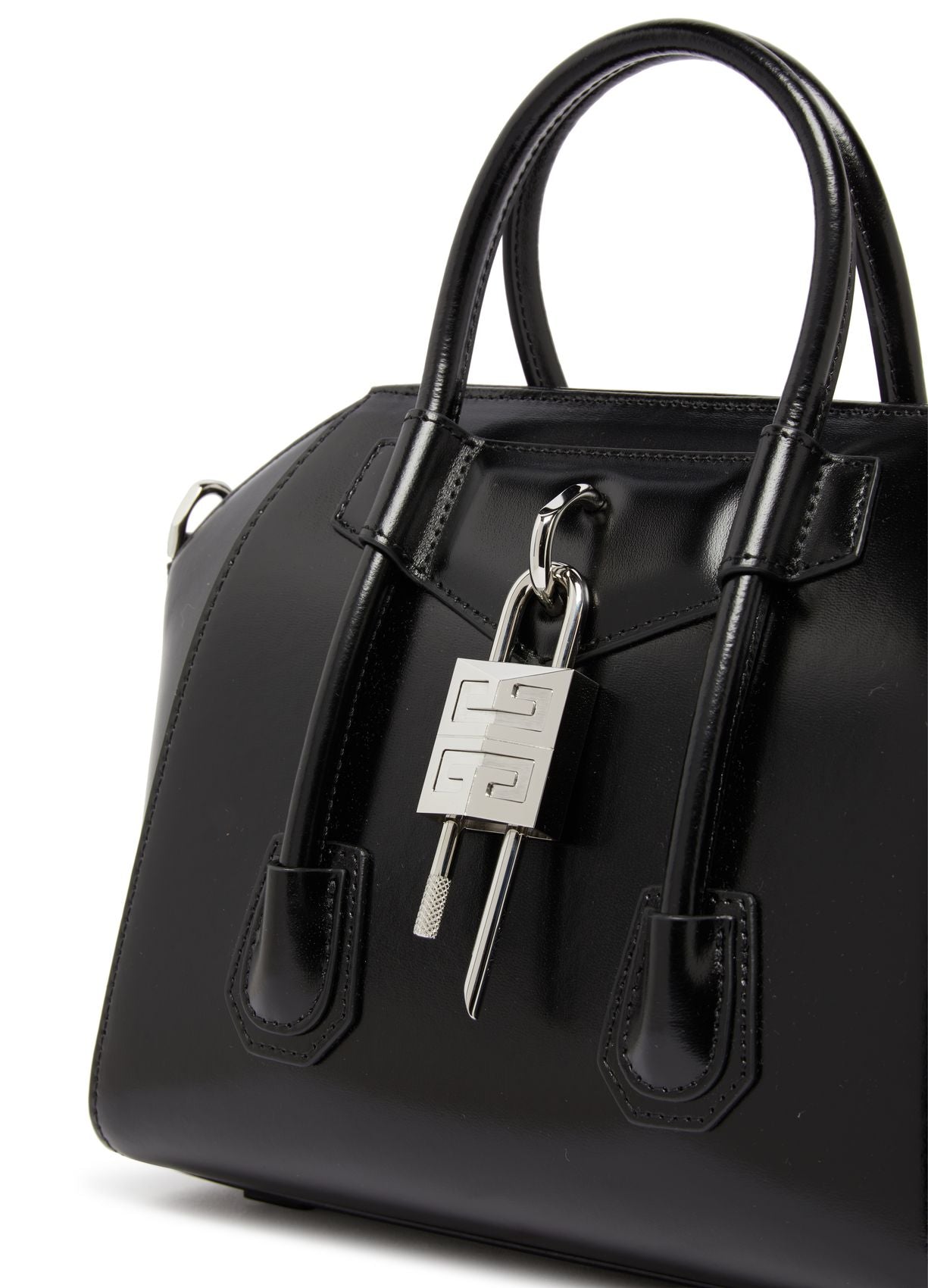 GIVENCHY Mini Antigona Lock bag in Box leather