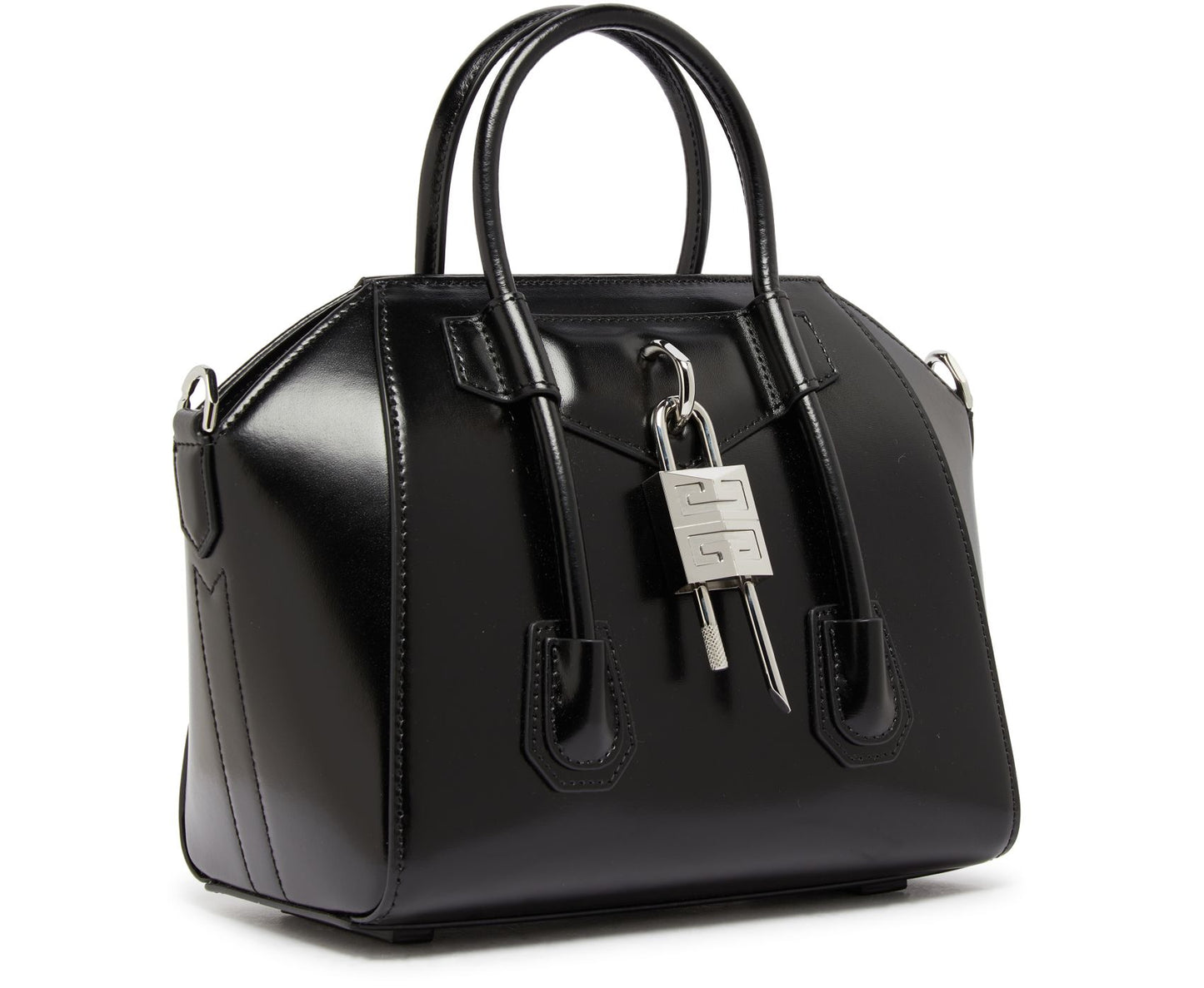 GIVENCHY Mini Antigona Lock bag in Box leather