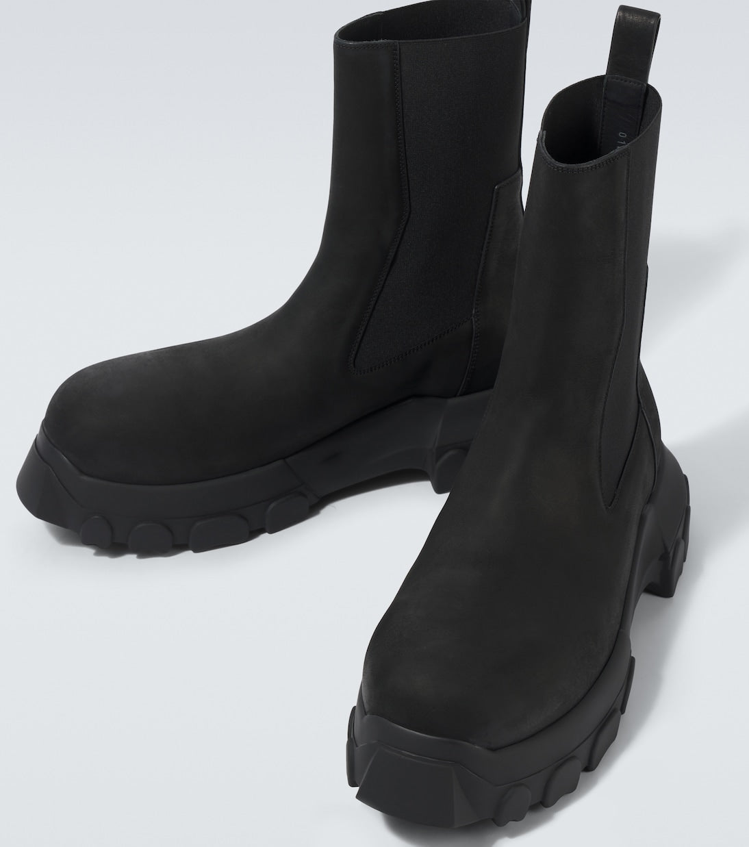 Rick Owens Beatle Tractor suede Chelsea boots - UN ATELIER