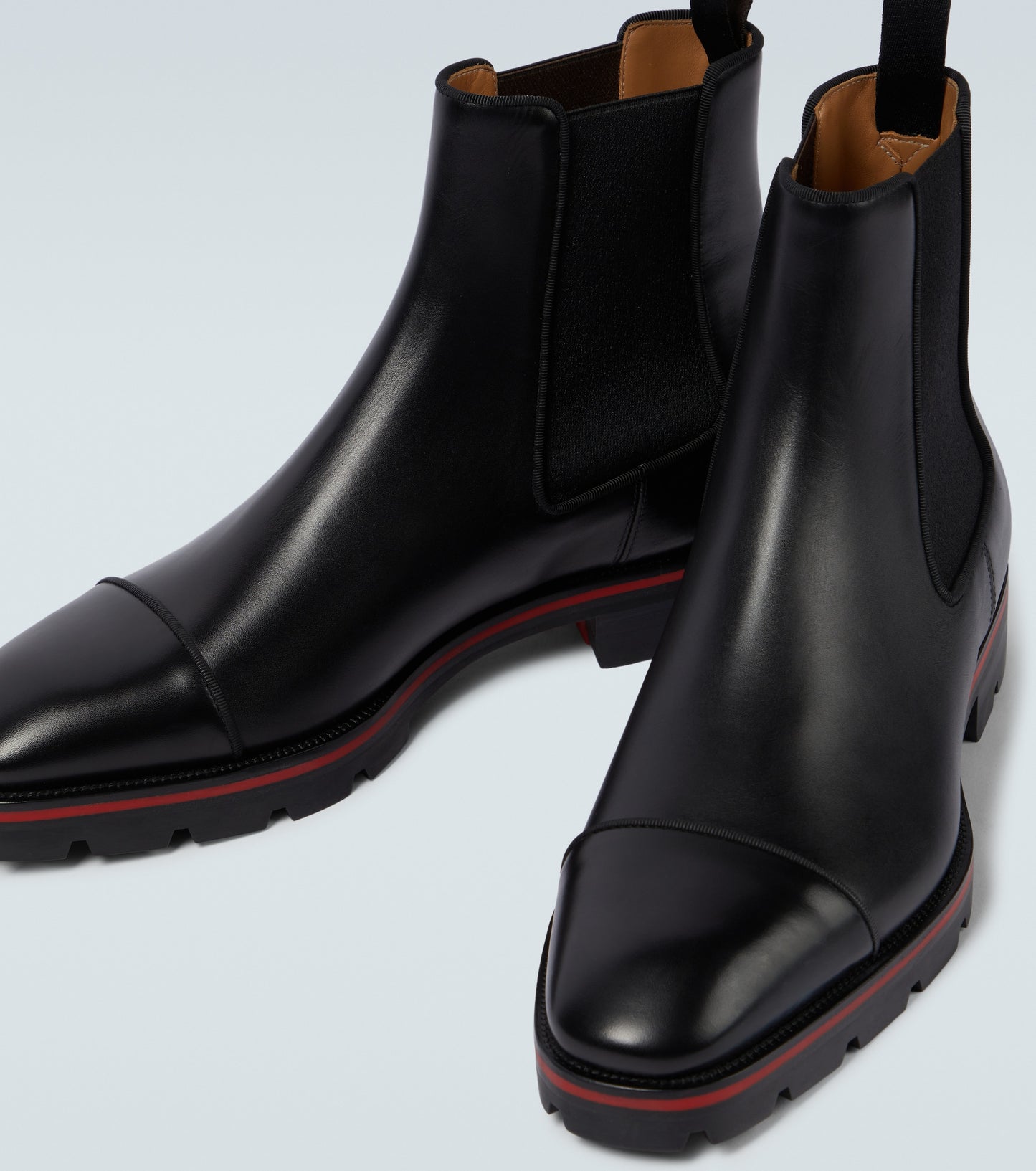 Christian Louboutin Melon leather Chelsea boots