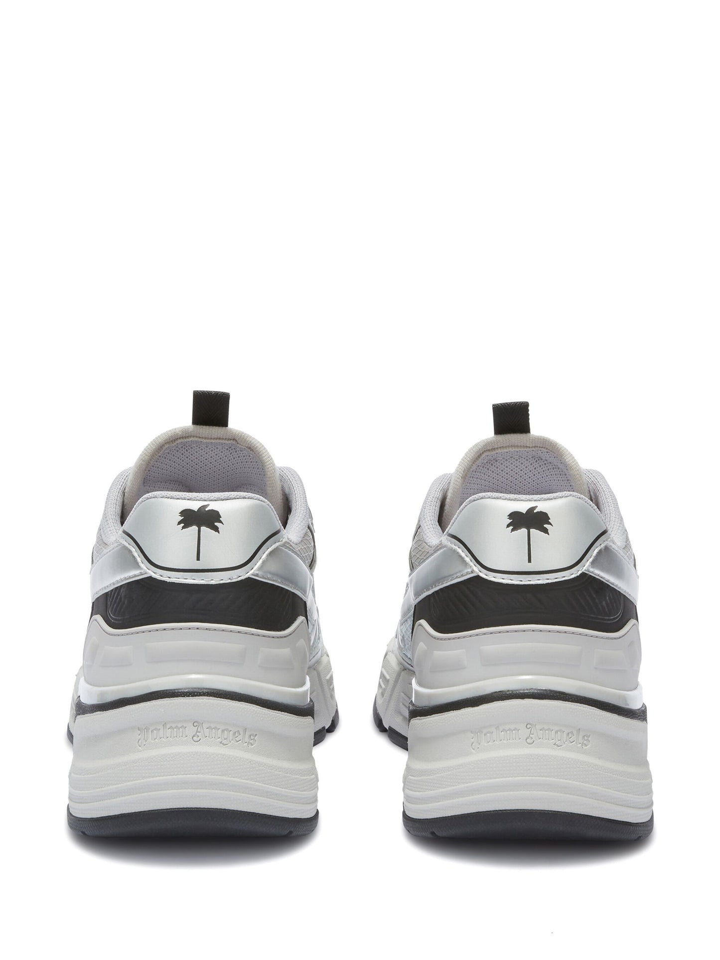 Palm Angels metallic-effect panelled sneakers