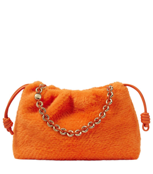 LOEWE Flamenco Large knitted bucket bag