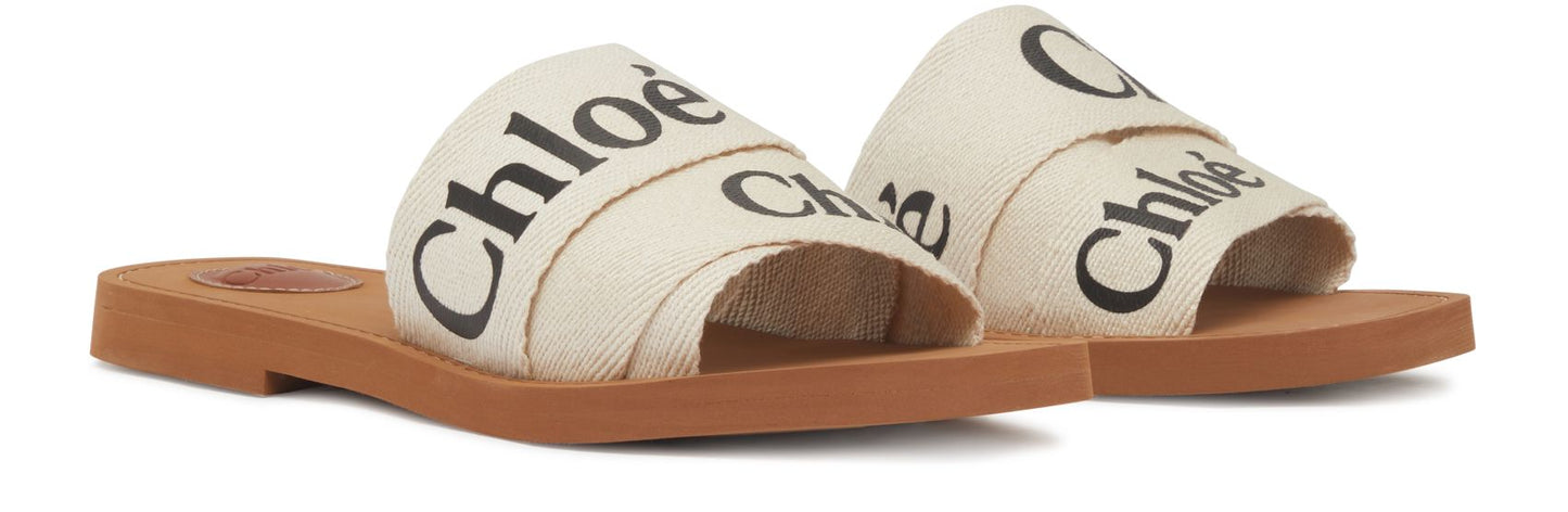 CHLOE Woody flat slides