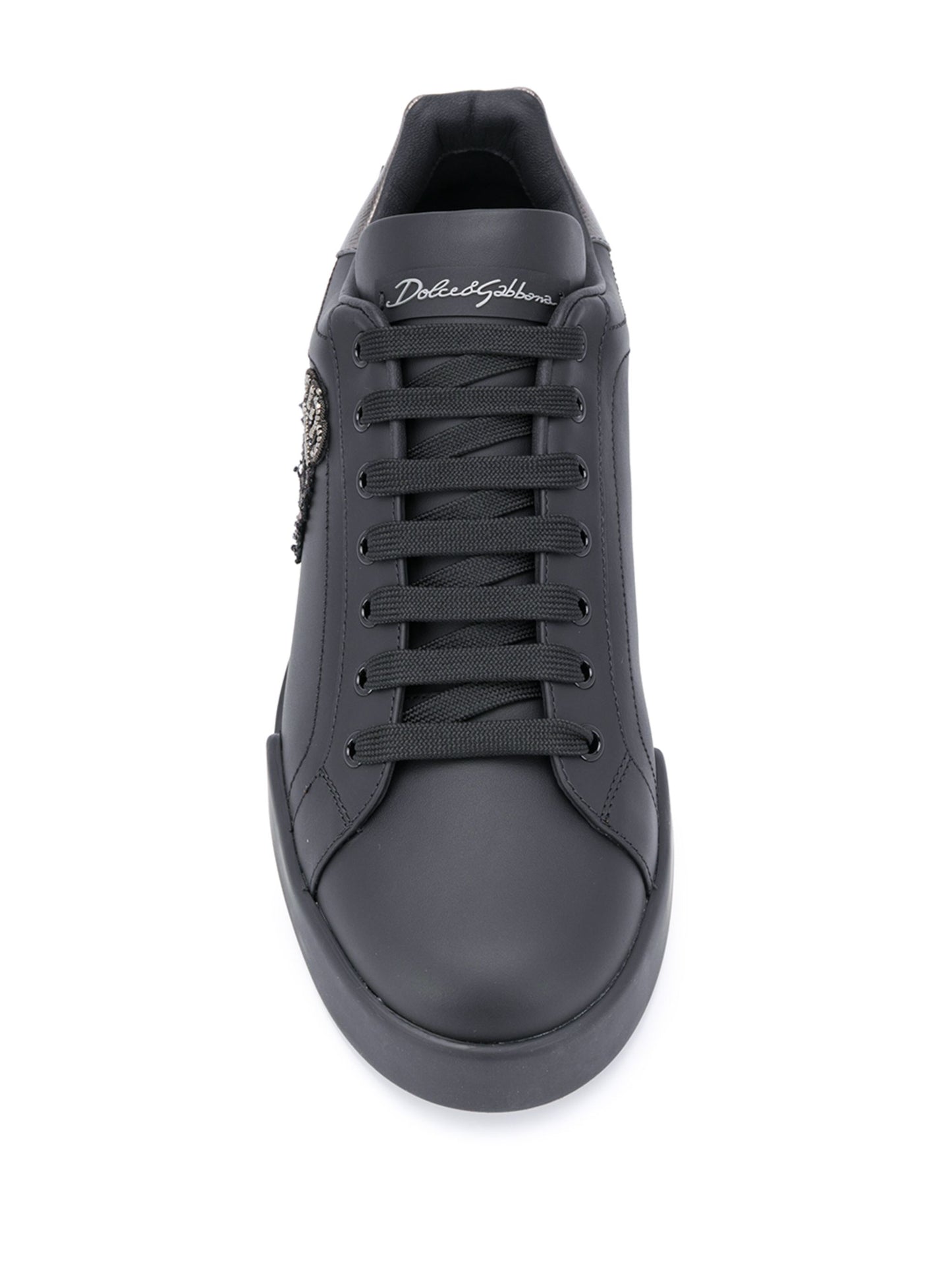 Dolce & Gabbana Portofino crown-patch leather sneakers