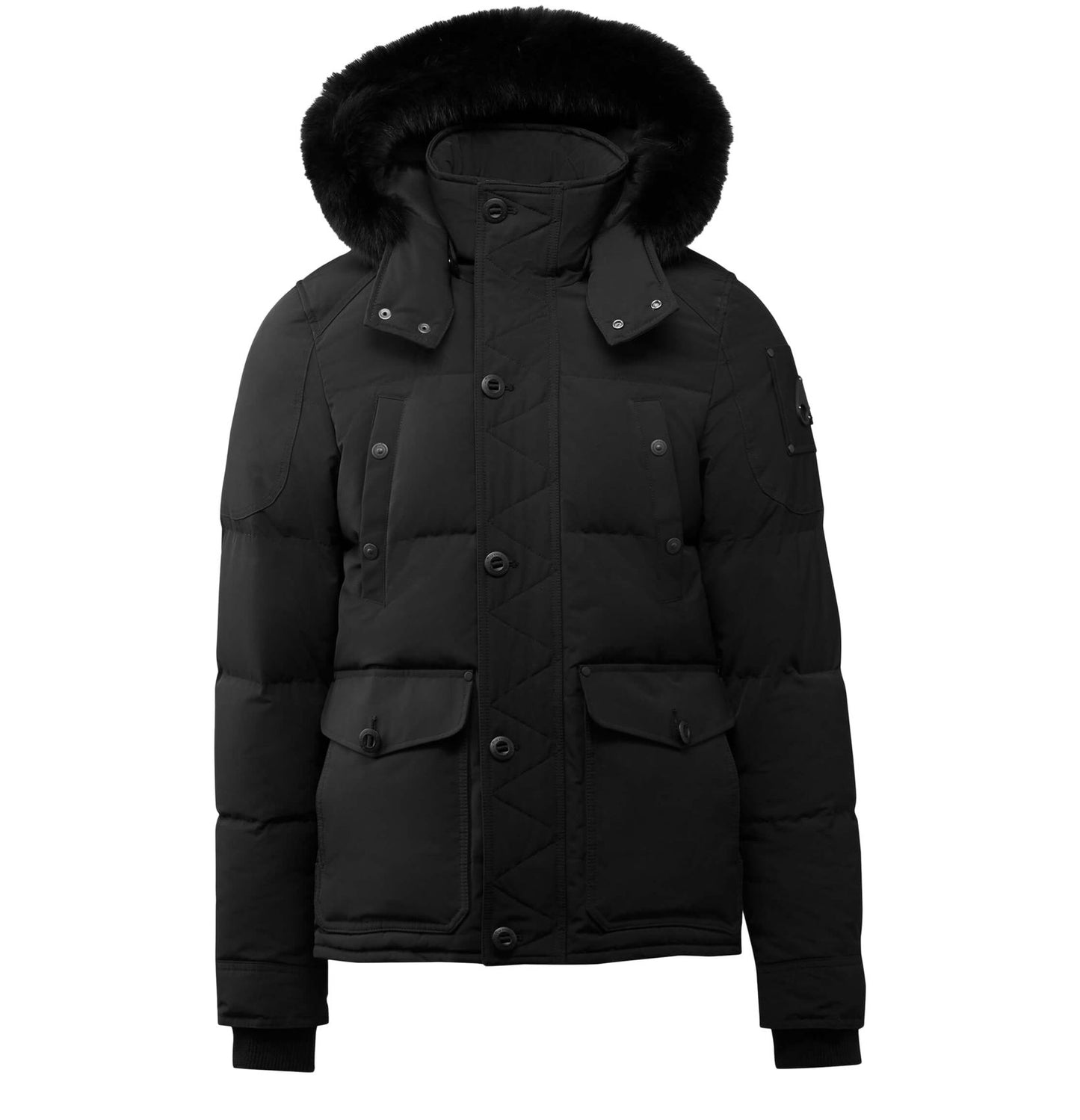 MOOSE KNUCKLES Onyx round island puffer jacket shearling