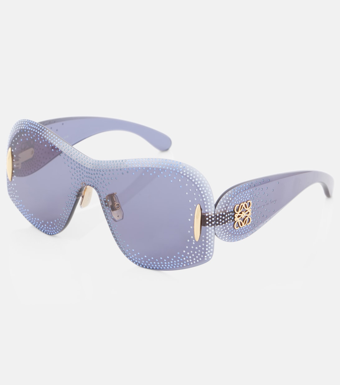 LOEWE Anagram embellished mask sunglasses