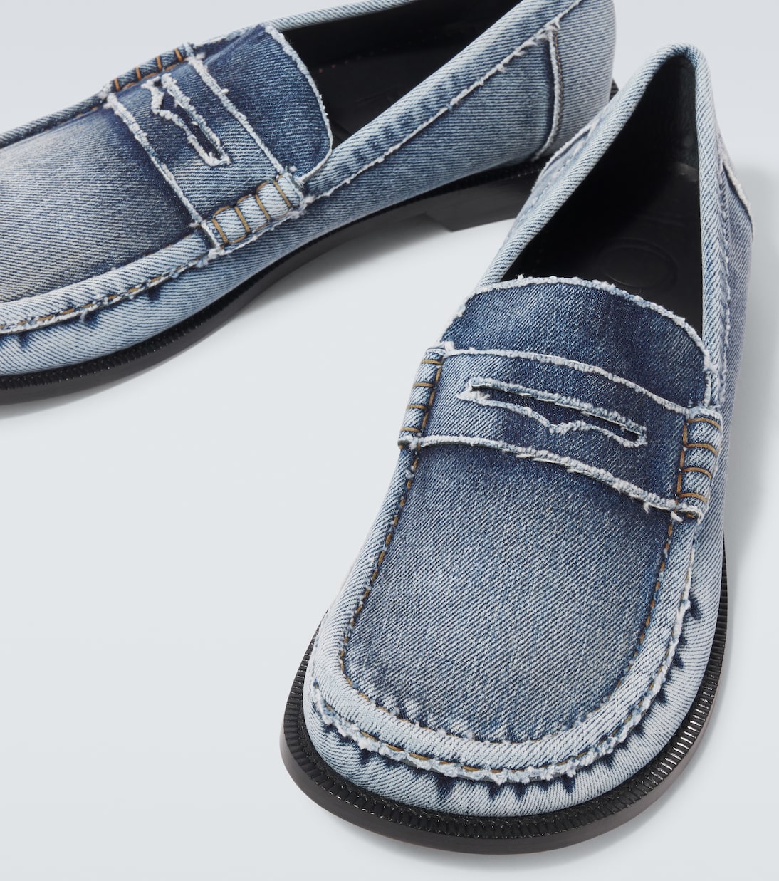 Loewe Campo denim penny loafers