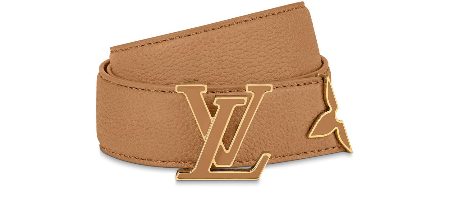 LOUIS VUITTON Pretty LV Enamel 30mm Reversible Belt