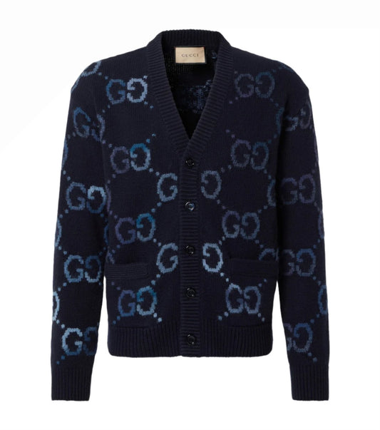 Gucci GG intarsia wool-blend cardigan