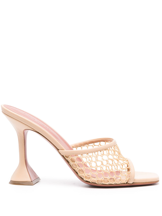 Amina Muaddi Lupita 95mm mesh mules