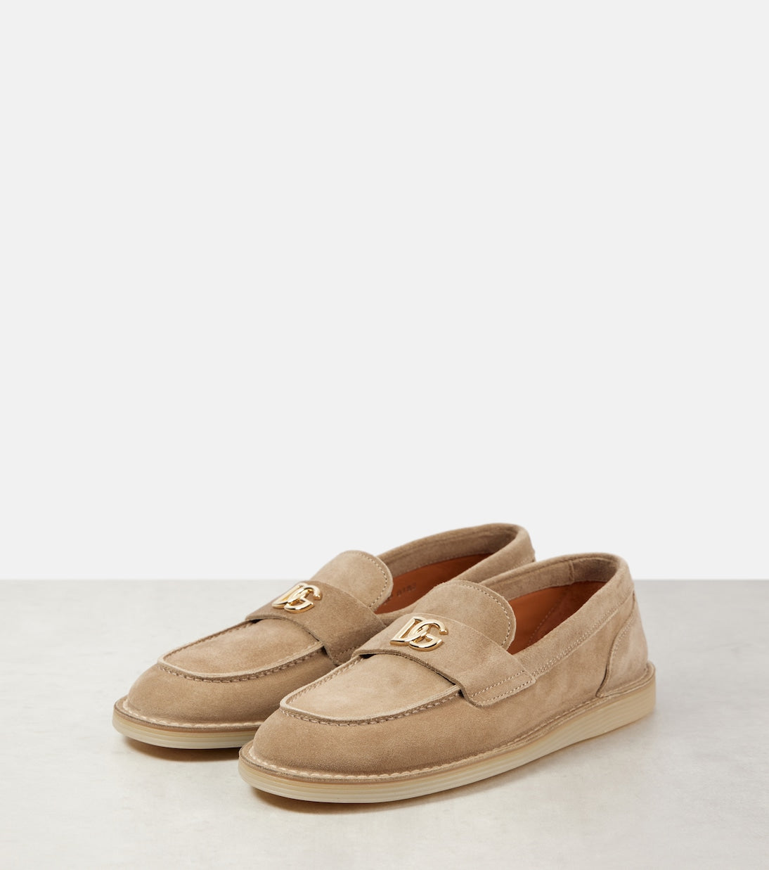 DOLCE&GABBANA DG suede loafers