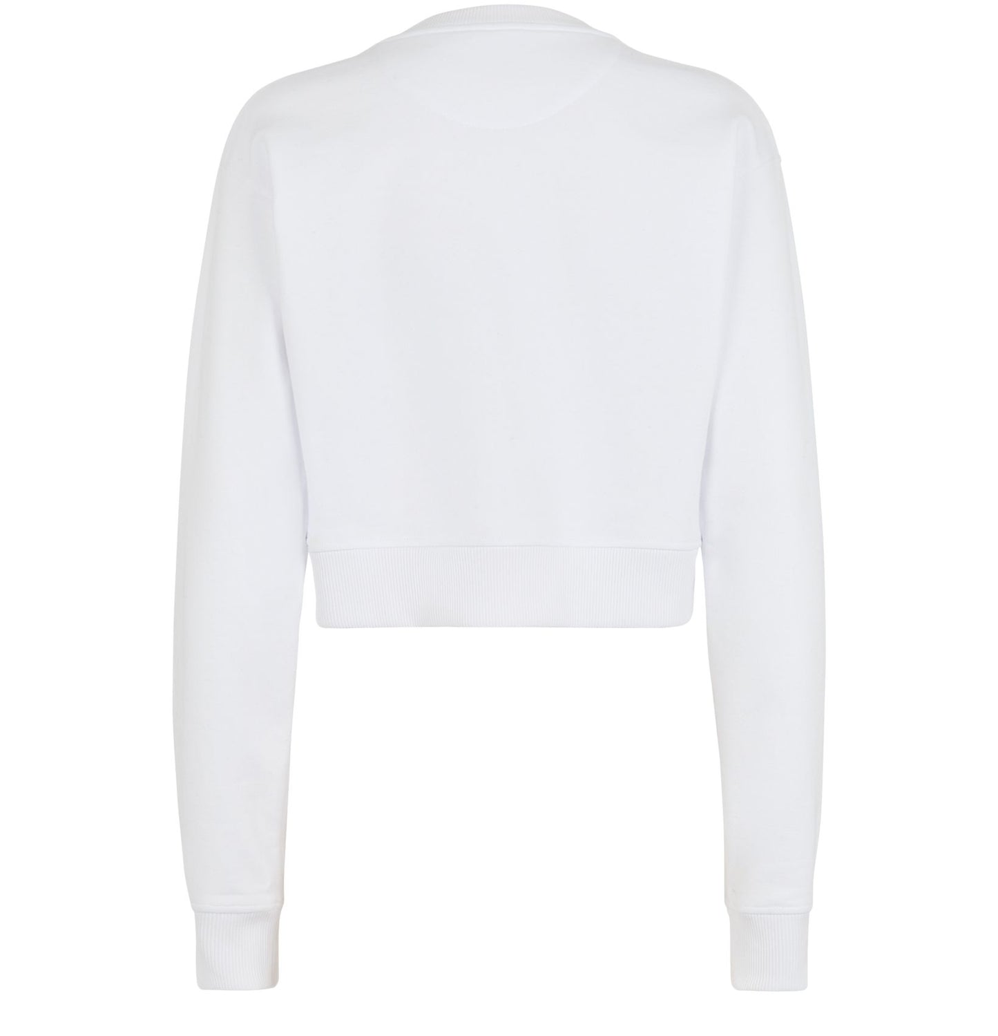 FENDI Cropped sweatshirt with a crew neck