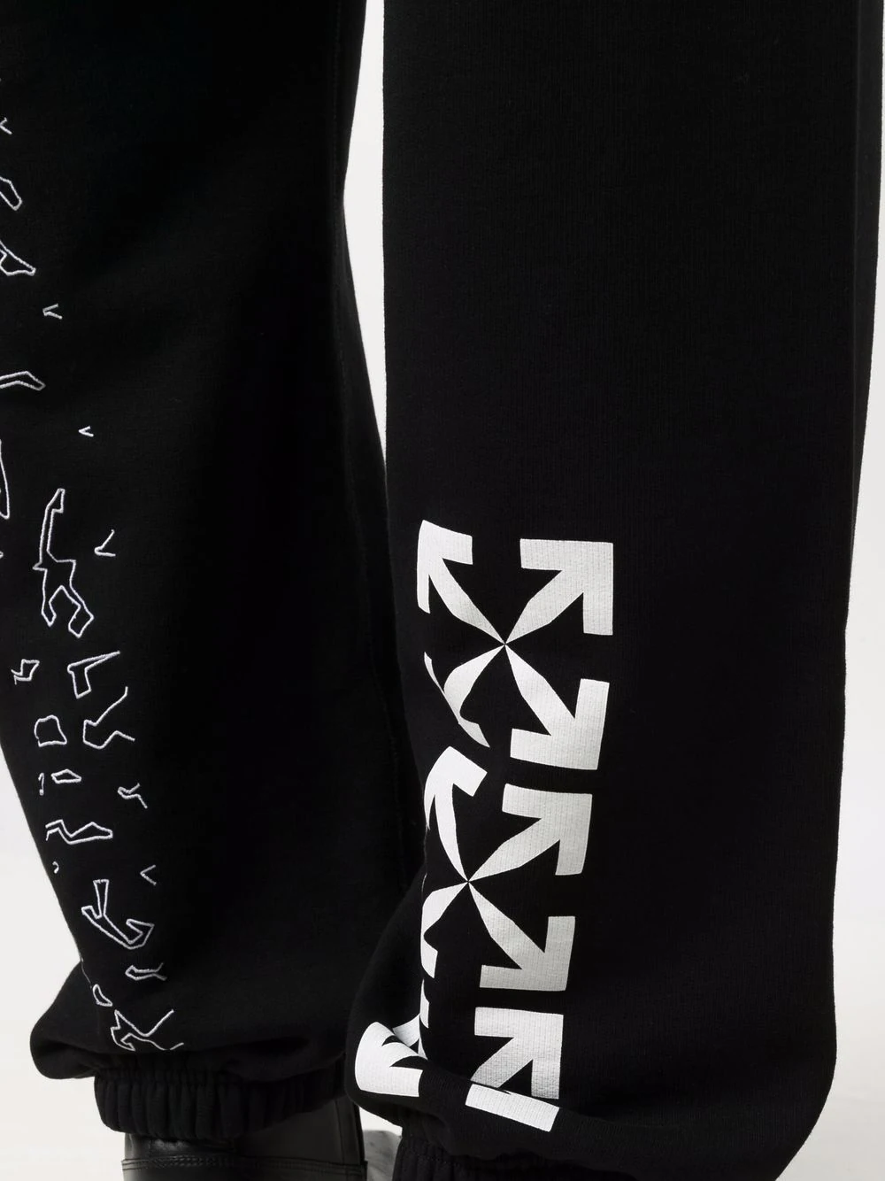 Off-White pantalones de chándal Arrows con logo estampado