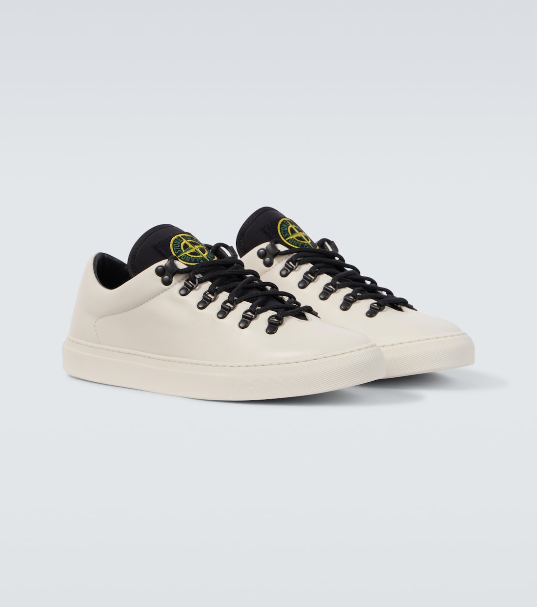 Stone Island Compass leather sneakers