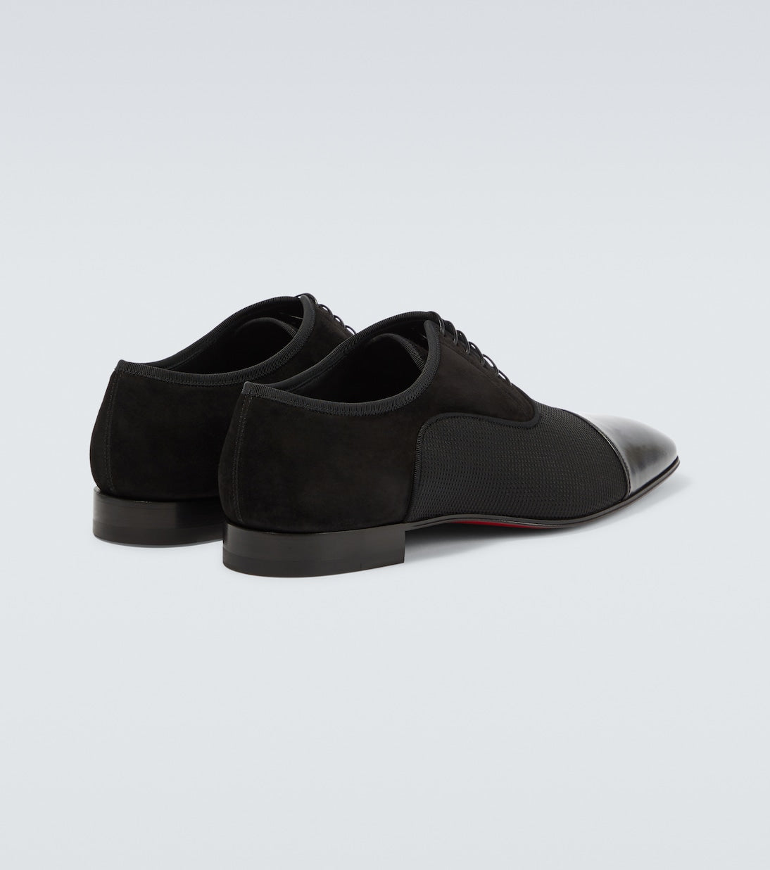 Christian Louboutin Greggo leather-trimmed Oxford shoes