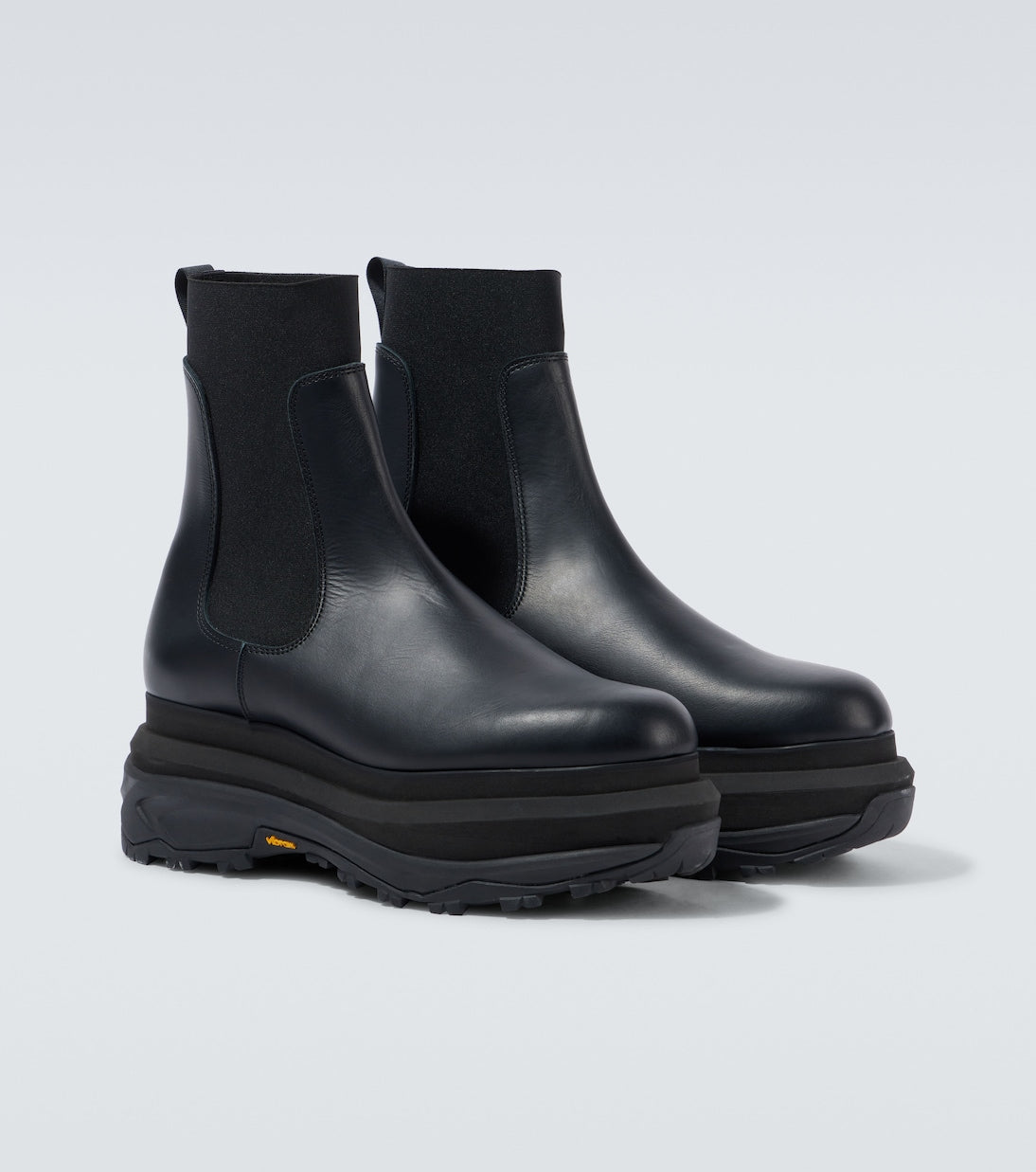 Sacai Leather Chelsea boots