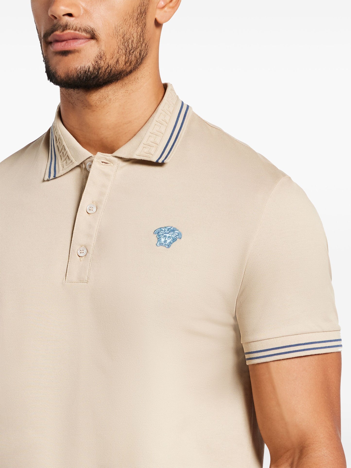 Versace Medusa cotton polo shirt