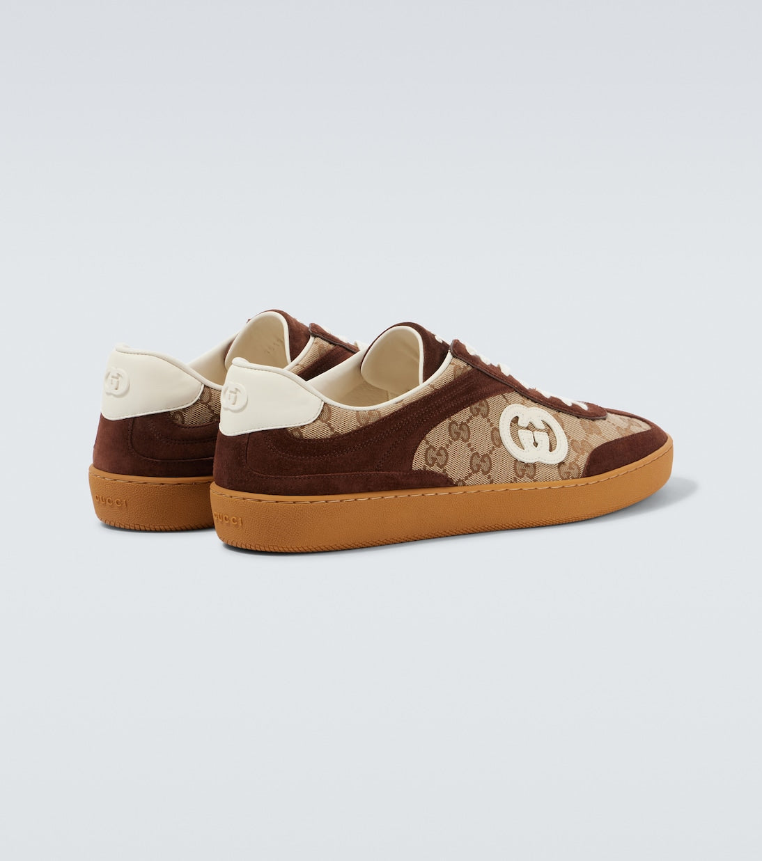 Gucci GG suede-trimmed sneakers