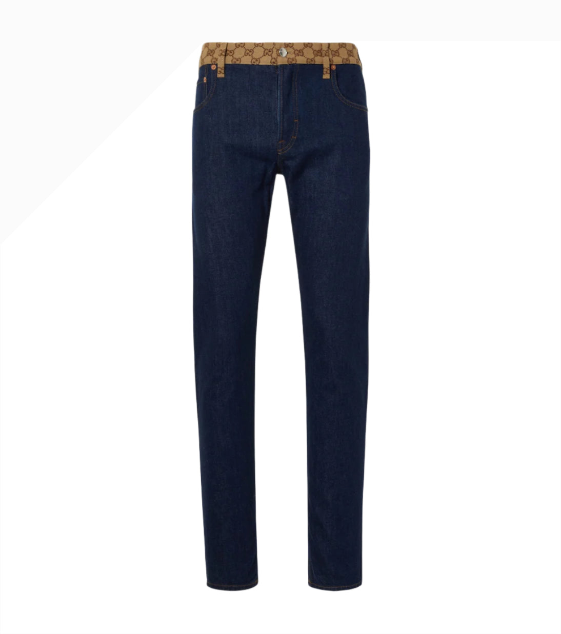 Gucci GG Canvas mid-rise tapered jeans