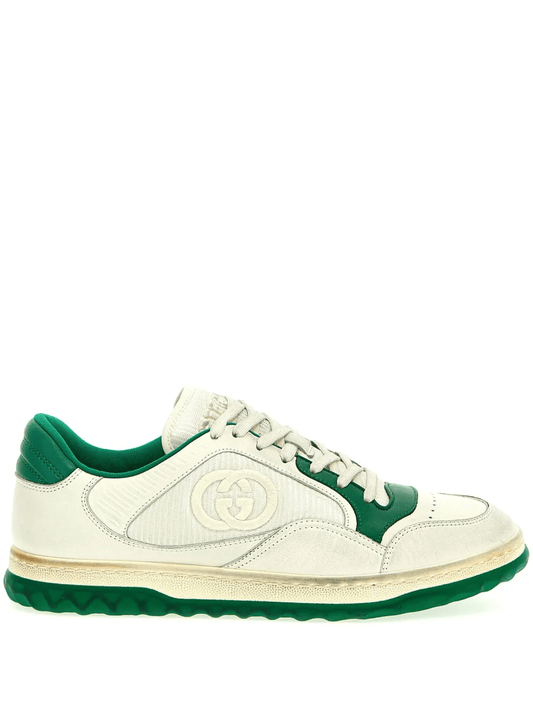 Gucci MAC80 white emerald green leather sneakers