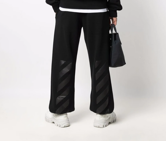 Off-White pantalones de chándal con raya Diag