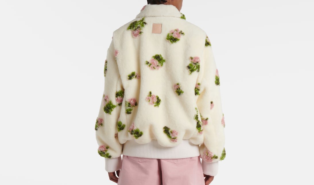 LOEWE Floral fleece jacket