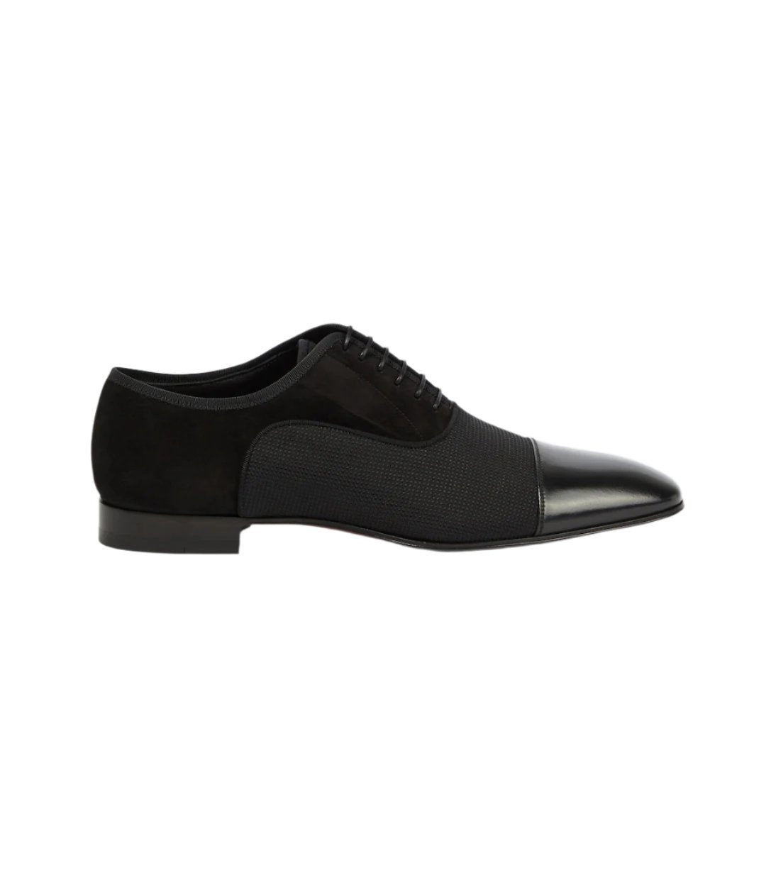 Christian Louboutin Greggo leather-trimmed Oxford shoes