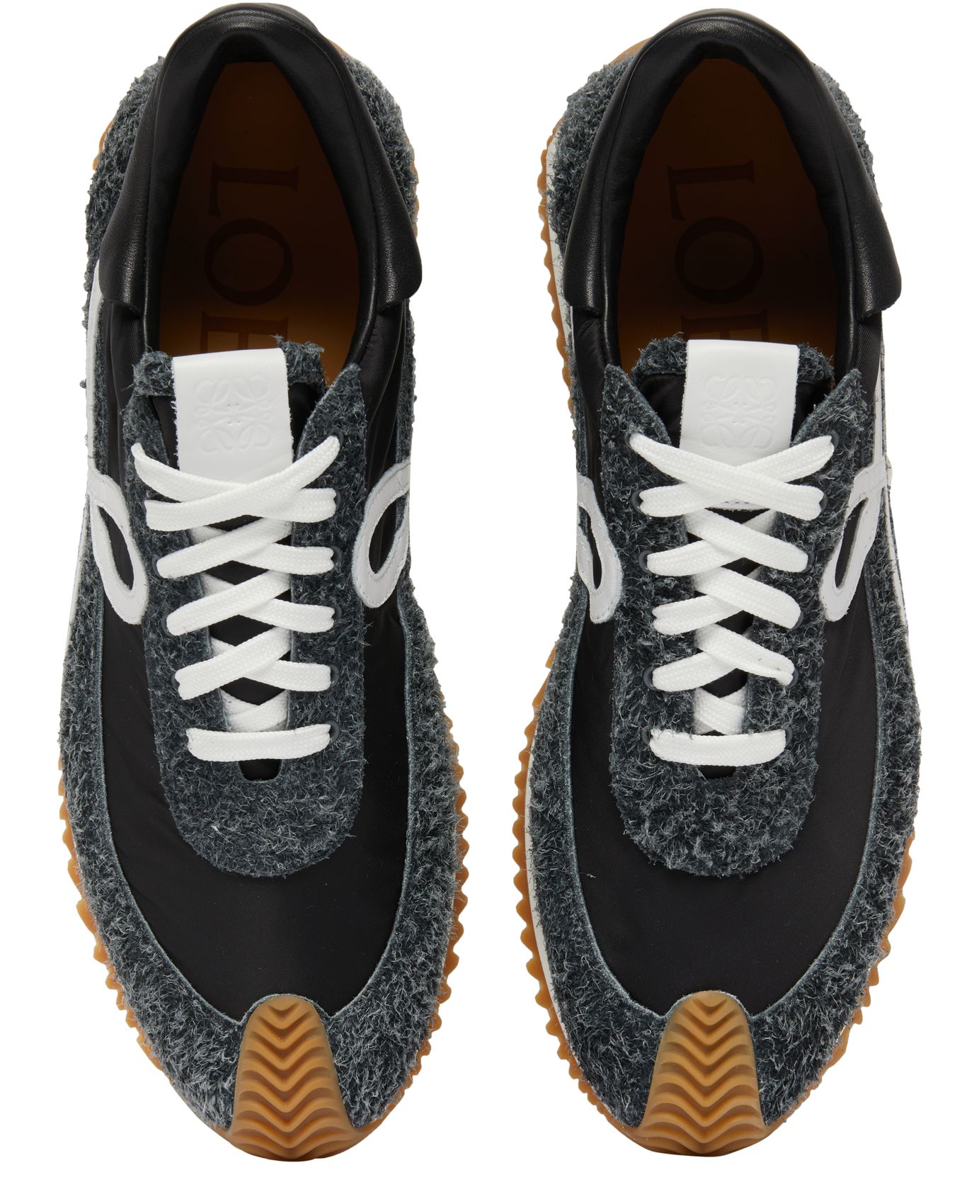 Loewe Flow Runner leather-trimmed sneakers