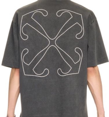 OFF WHITE Black Outline Arrow Skate S/S T-shirt