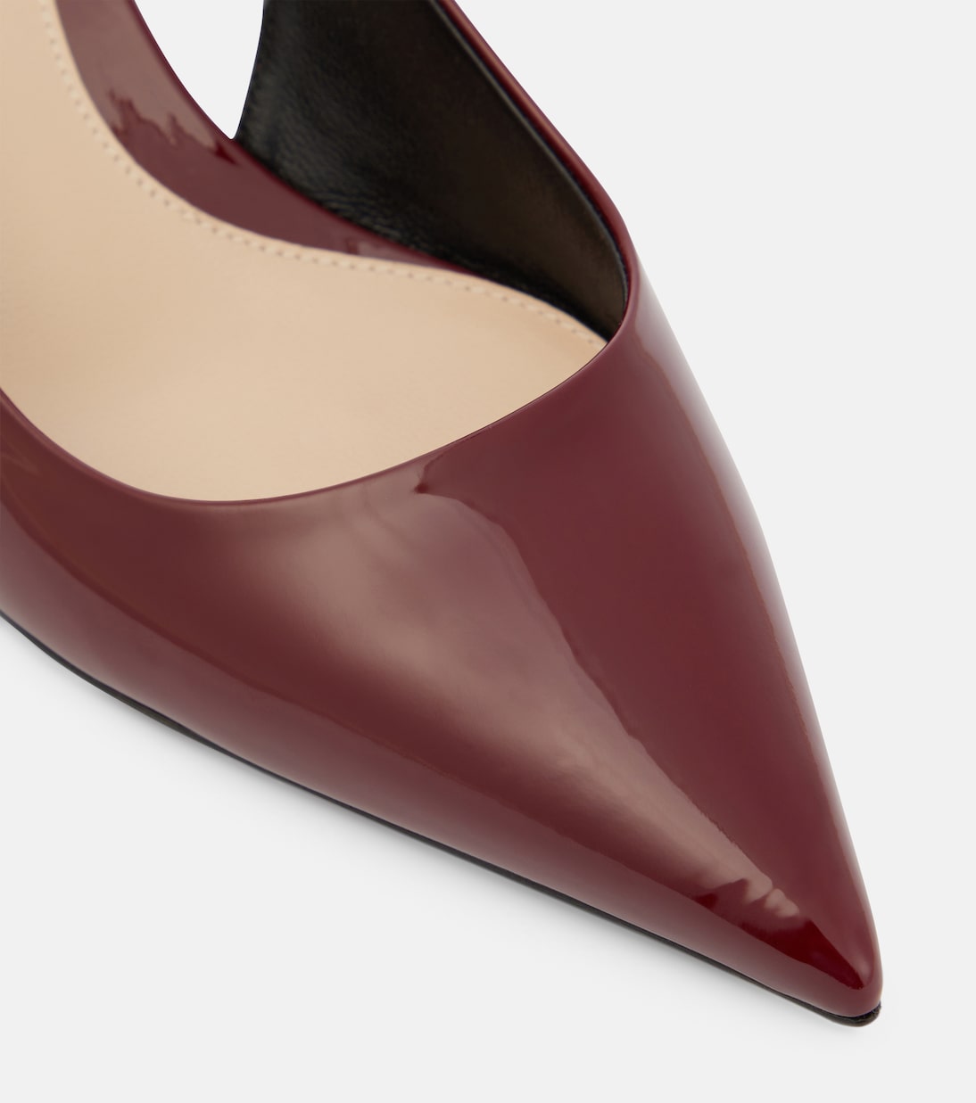 Gucci Signoria patent leather slingback pumps