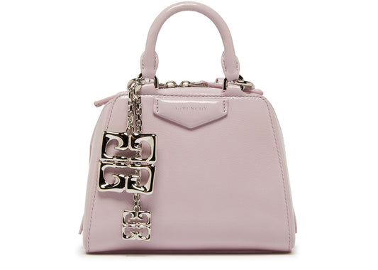 GIVENCHY Nano Antigona Cube bag in patent leather with charm