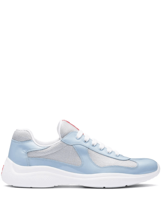 Prada America's Cup light blue/light grey sneakers