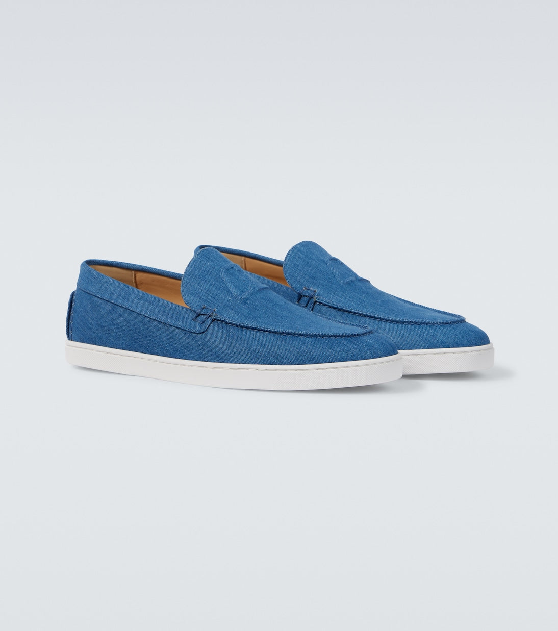 Christian Louboutin Varsiboat denim slip-on shoes