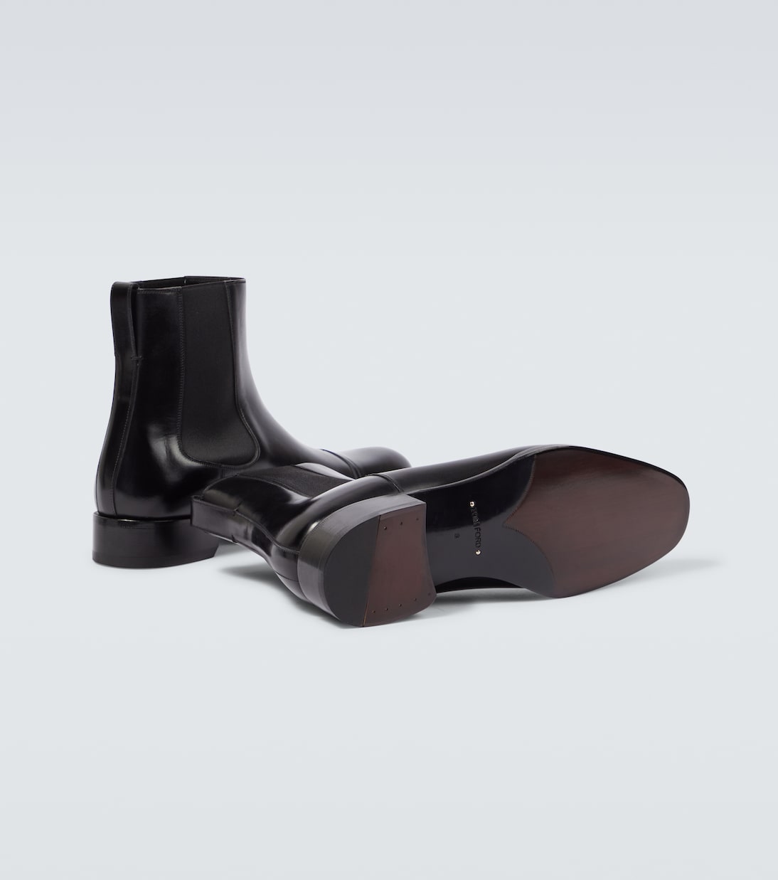 Tom Ford Edgar polished leather Chelsea boots