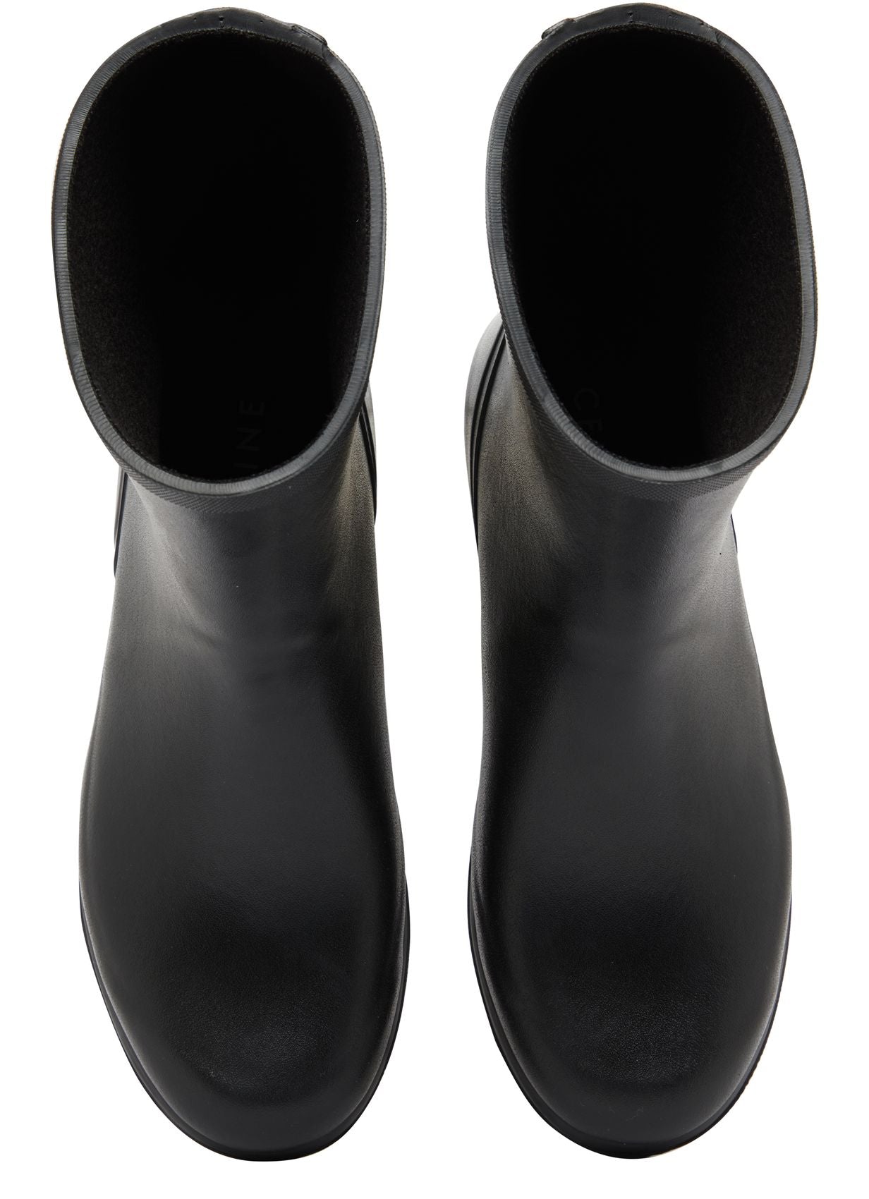 CELINE Mid Celine rain boots in natural rubber