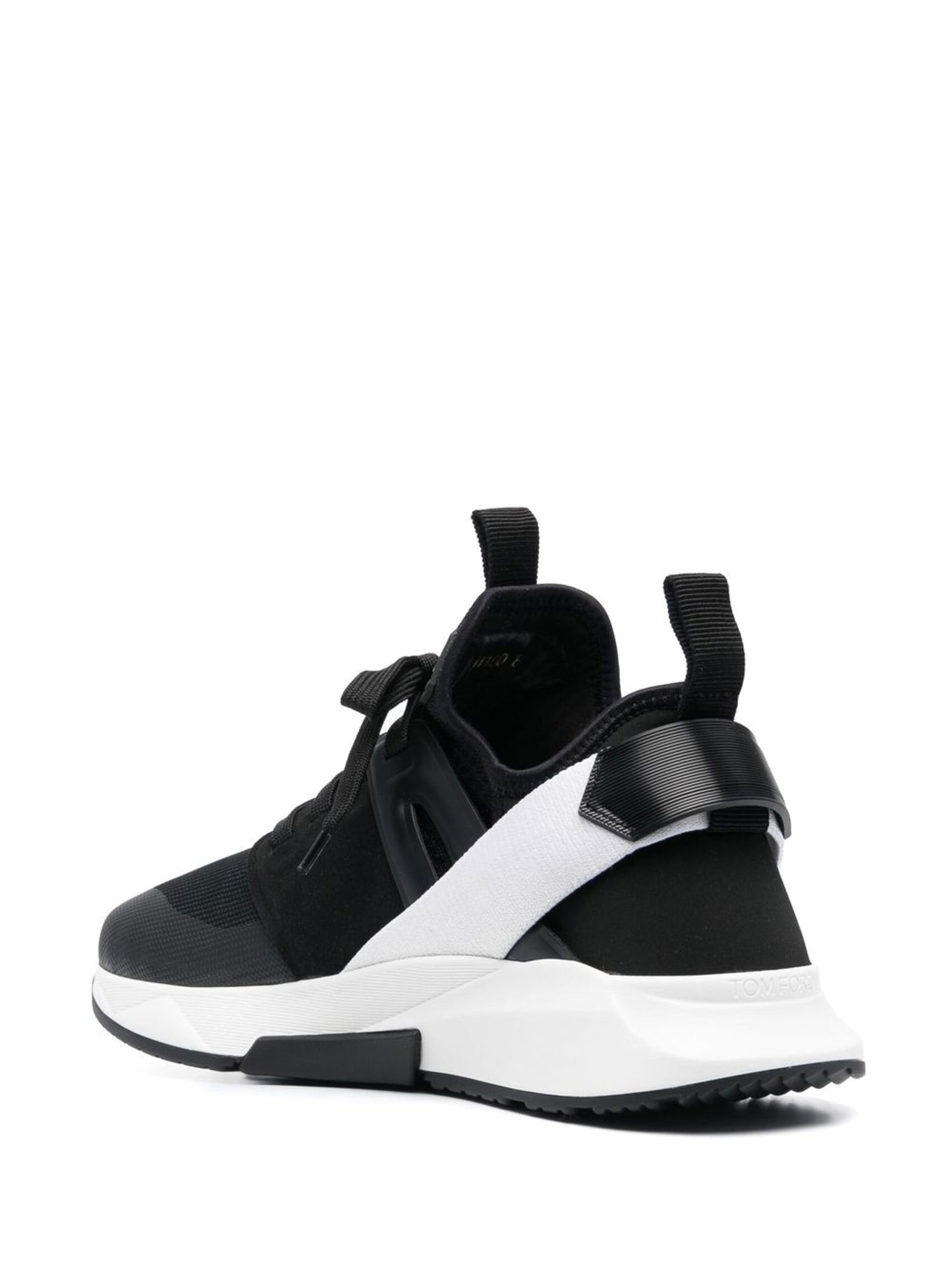 TOM FORD panelled logo-patch sneakers