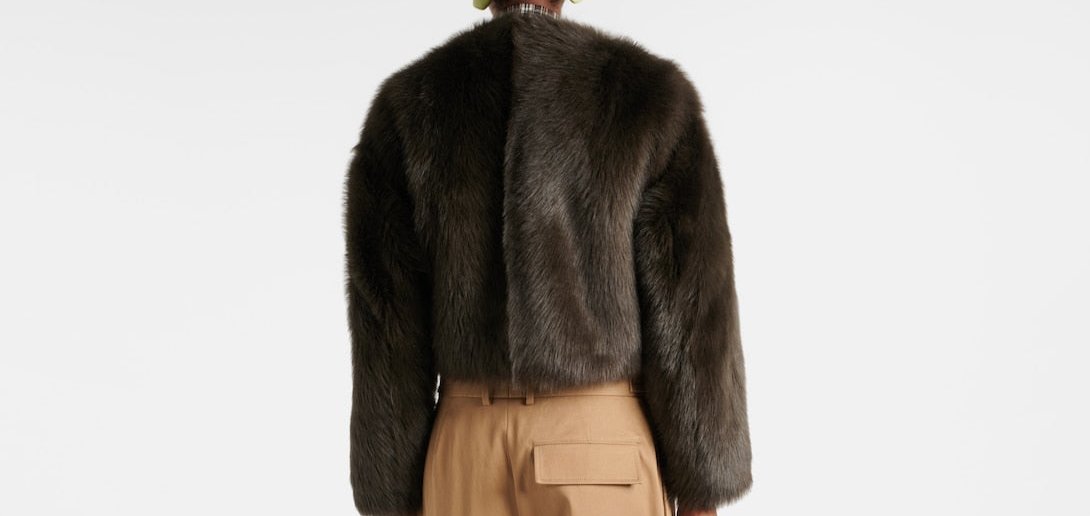 BOTTEGA VENETA Cropped shearling jacket