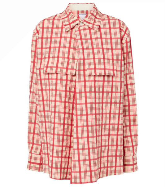 BOTTEGA VENETA Checked cotton shirt