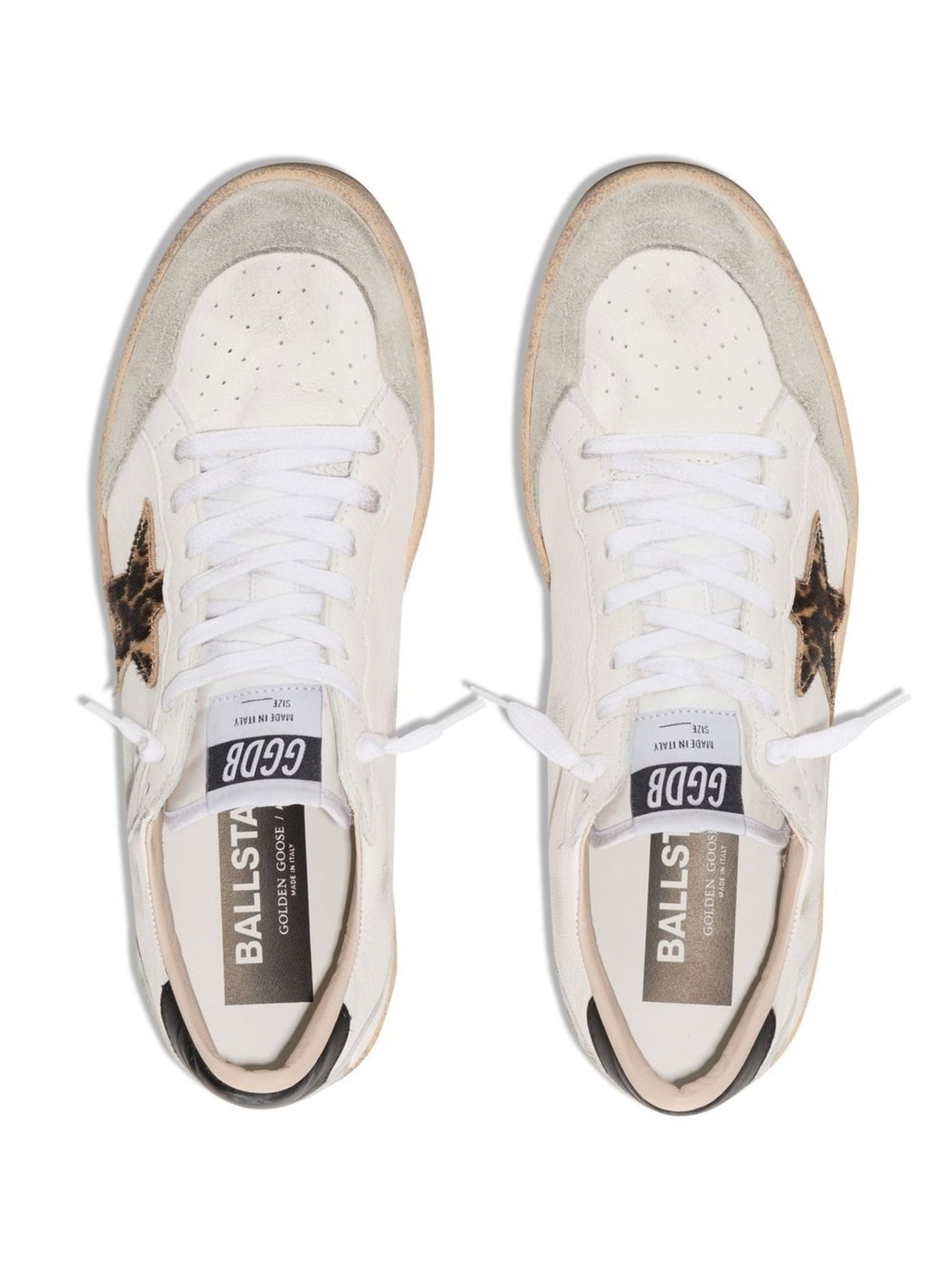 Golden Goose star-patch lace-up sneakers