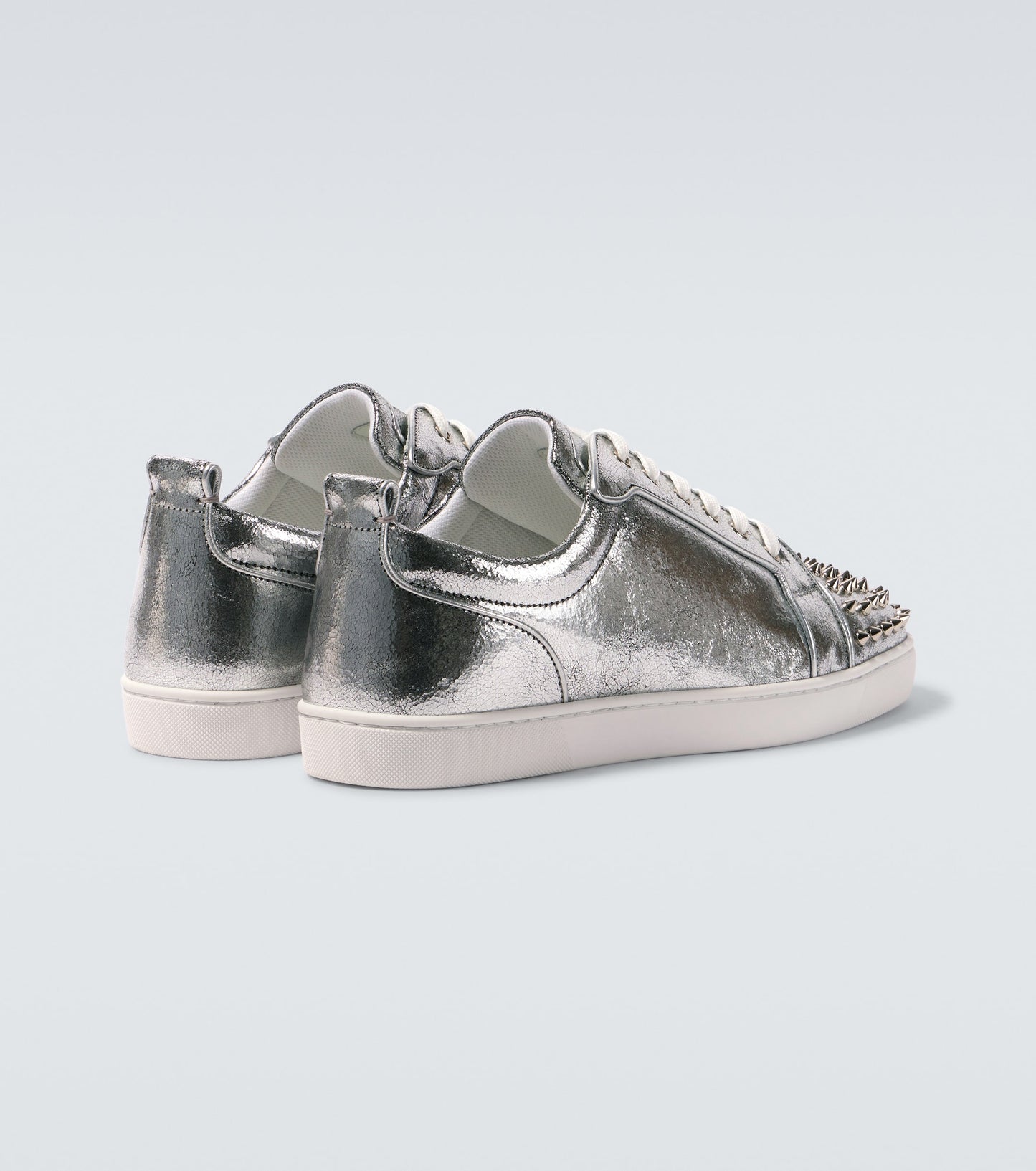 Christian Louboutin Louis Junior metallic leather sneakers