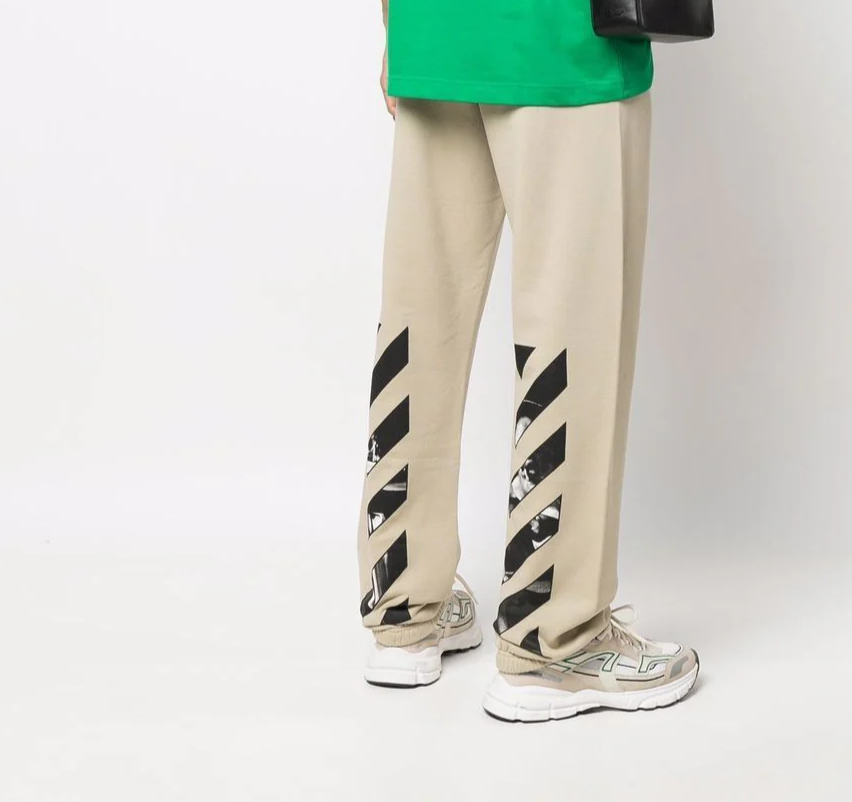 Off-White Diag-print Caravaggio track pants